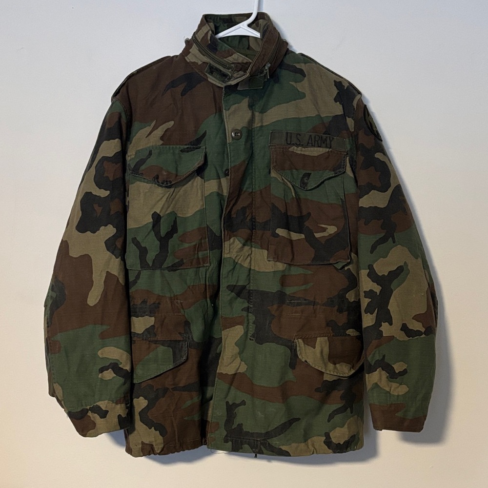 Vintage US Army Camouflage Military Jacket Sz. L